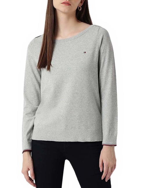 Tommy hilfiger sweater on sale gray