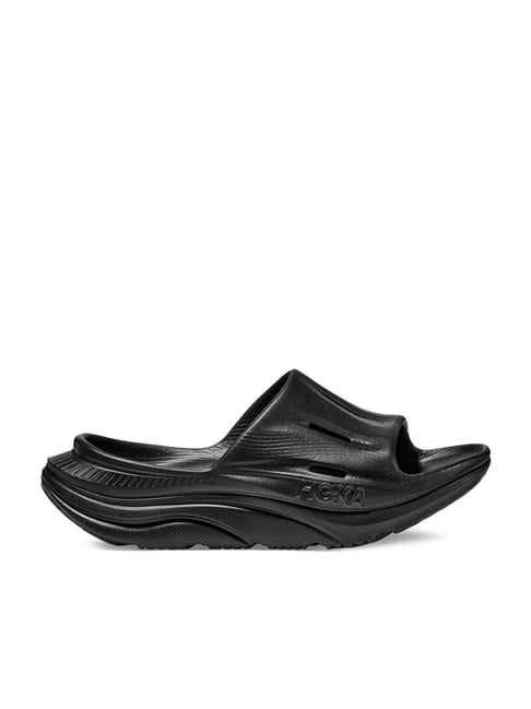 Hoka Men s U ORA RECOVERY SLIDE 3 Black Slides