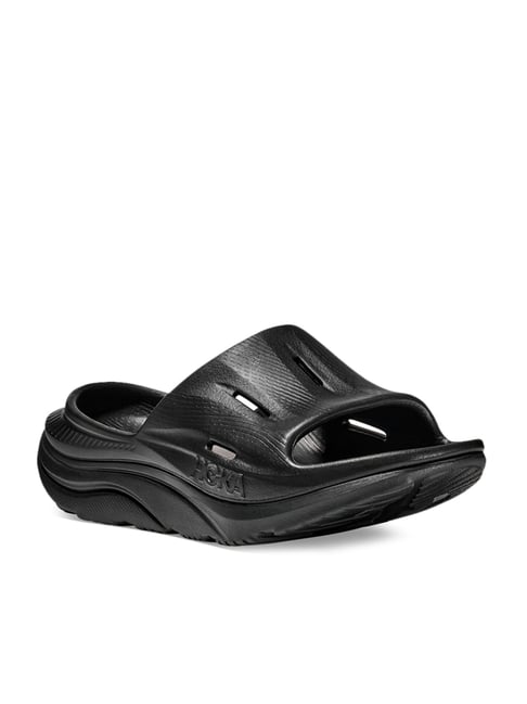 Hoka Men s U ORA RECOVERY SLIDE 3 Black Slides