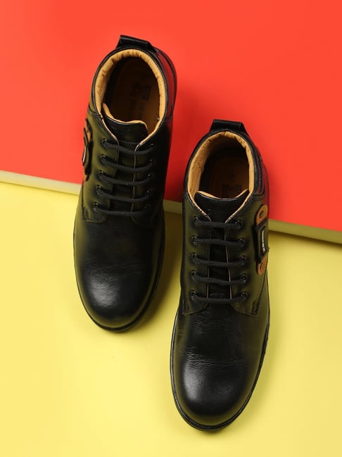 Red chief black derby boots online