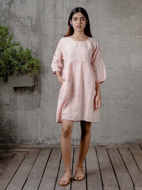 Monsoon peach outlet dress