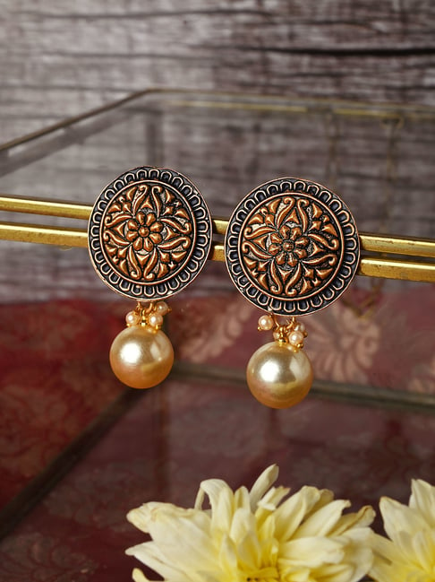 Buy navy blue earrings in India @ Limeroad