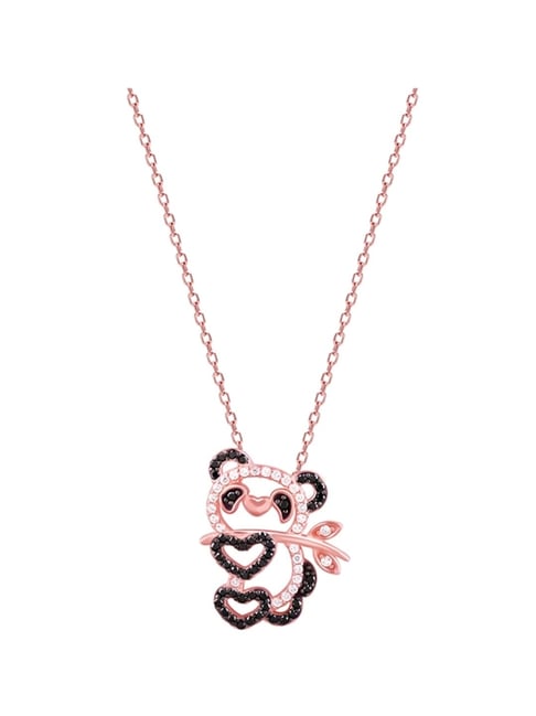 Buy GIVA Love All Around 925 Silver Panda Heart Me Necklace Online
