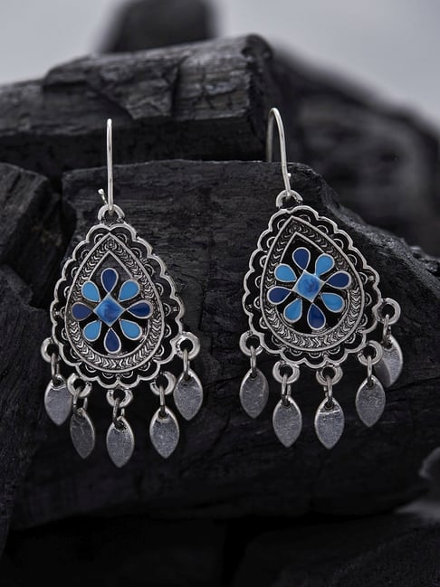 Jeweled Peacock Dangles Hypoallergenic Earrings for Sensitive Ears Mad