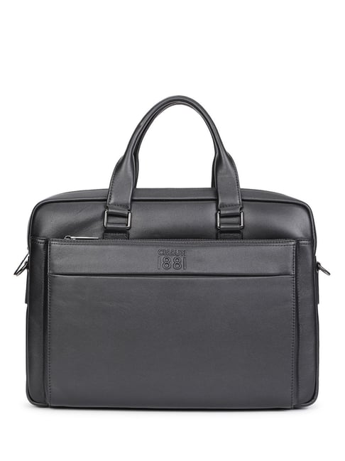 Buy CERRUTI 1881 Black HIROSHI Medium Briefcase for Men Online