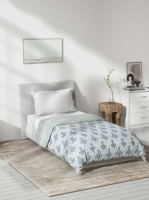 DDecor Blue Cotton 125 TC Reversible Single Dohar-picture-48