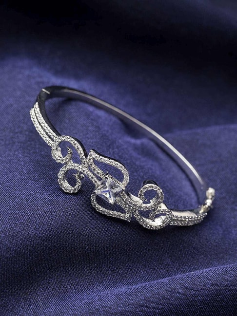 Pearl & Flower Bracelet (Silver) – Love Stylize