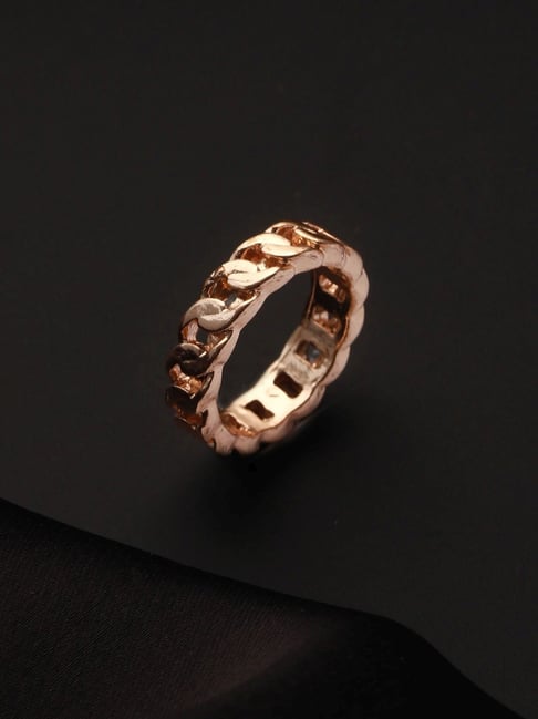 Elegant chain ring with studs – MONA BELLA CUSTOM JEWELRY DESIGN