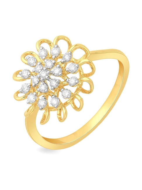 Malabar Gold and Diamonds 18k Gold Cocktail Ring for Women