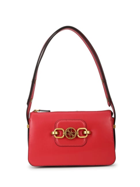 Red Guess Bags Price Guess Roman Red Hensely Medium Shoulder Bag
