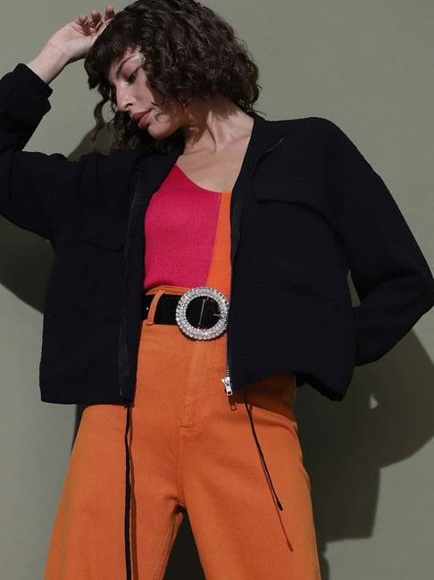 Vero Moda Black Regular Fit Bomber Jacket-picture-46