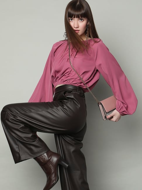 Vero Moda Pink Regular Fit Crop Top-picture-25