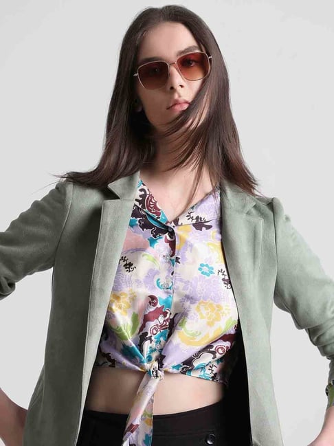 Buy Only Green Regular Fit Coat for Women Online Tata CLiQ