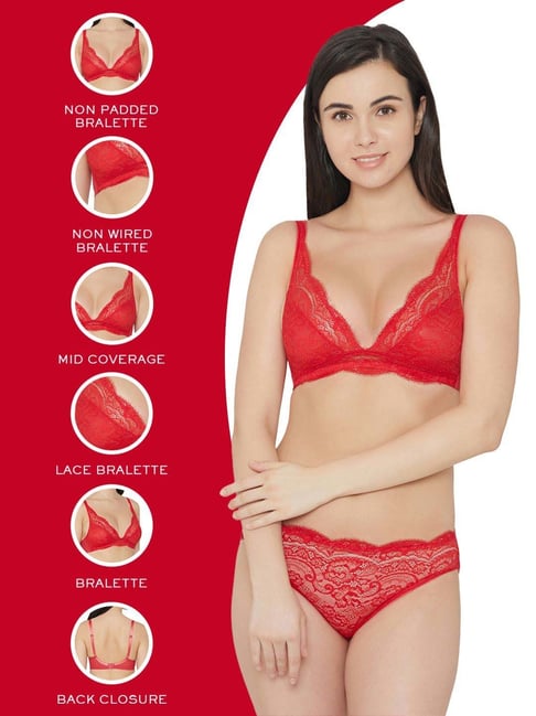 Wacoal Lace Perfection Bralette Red, WE135008FIA