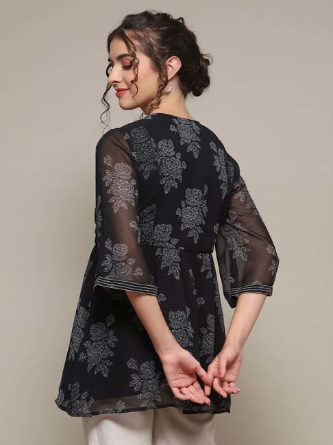 Buy Biba Black Embroidered Tunic for Women Online @ Tata CLiQ