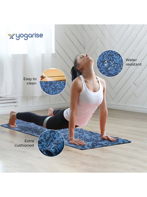 Yogarise Anti Skid Yoga Mat Blue Size 4mm