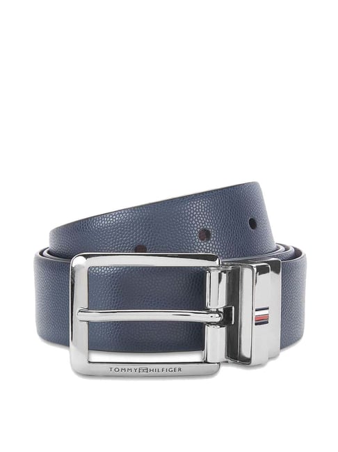 Tommy Hilfiger Grenaa Navy Maroon Leather Reversible Belt for Men