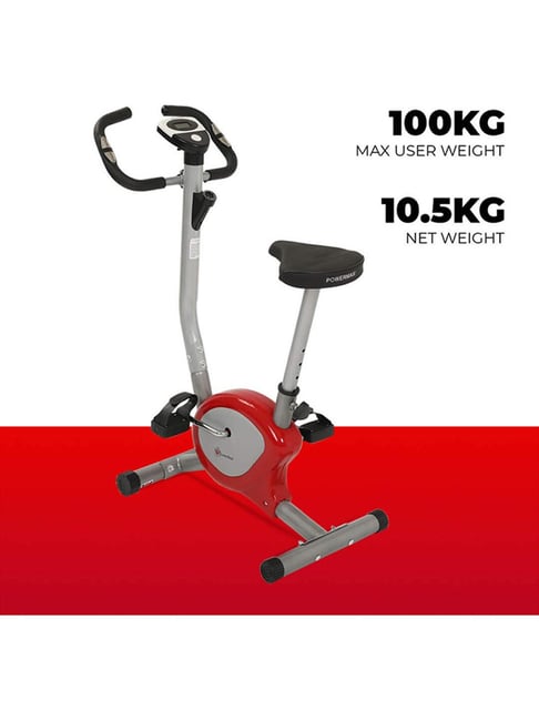 PowerMax Fitness BU 200 NX121 Upright Bike Grey