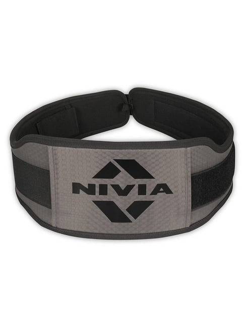 Nivia Weightlifting Gym Belt Grey Size M