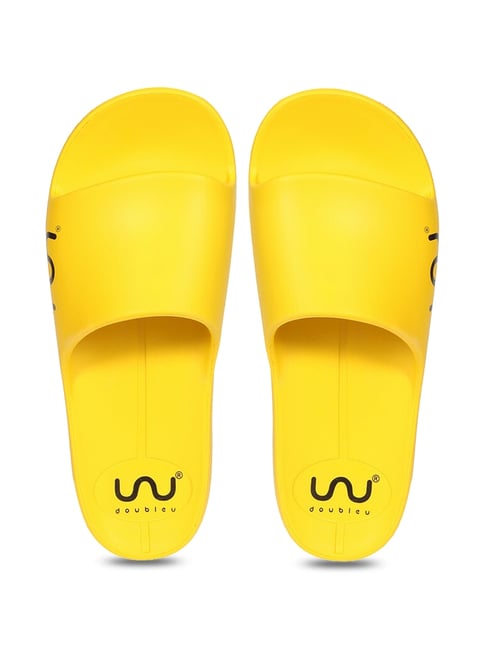 Buy Doubleu Men s Yellow Slides for Men at Best Price Tata CLiQ