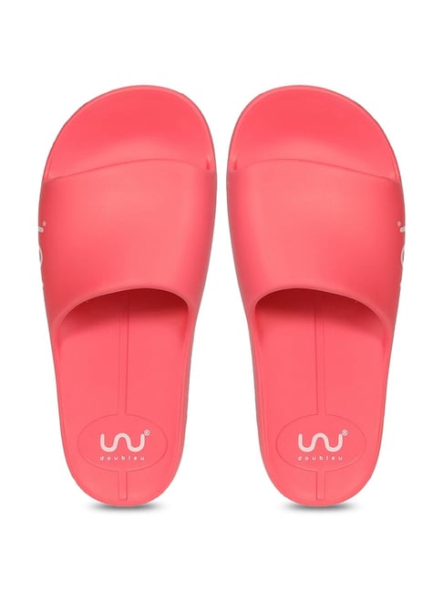 Womens discount pink slides