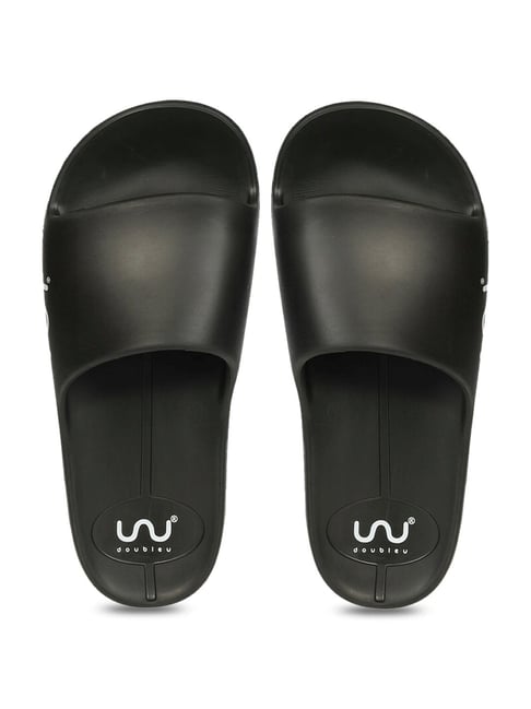 Doubleu Men's Black Slides-picture-22