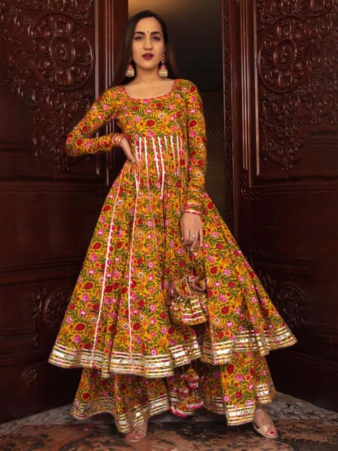 Anarkali plazo suit online sale