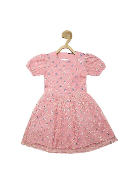 Allen Solly Junior Pink Embellished Frock-picture-47