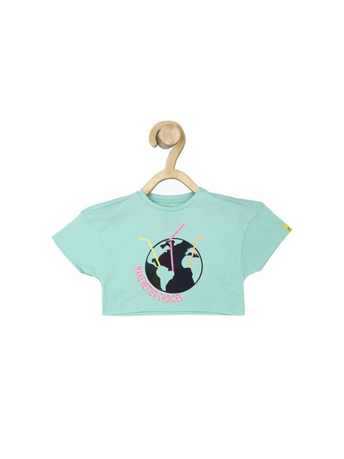 Allen Solly Junior Mint Green Printed T-Shirt-picture-40