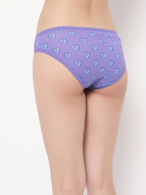 Buy Clovia Purple Lace Bikini Panty for Women Online @ Tata CLiQ