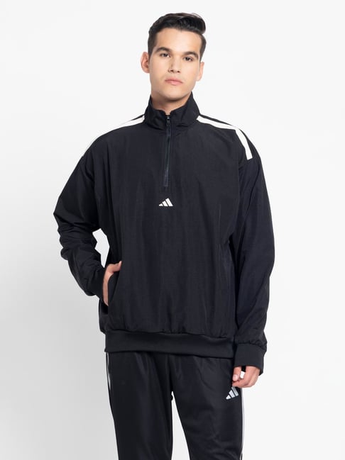 Adidas Black Loose Fit Jacket-image-7