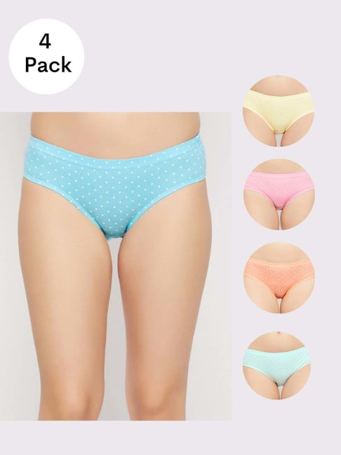 Buy Secrets By ZeroKaata Assorted Cotton Hipster Panties - Pack Of