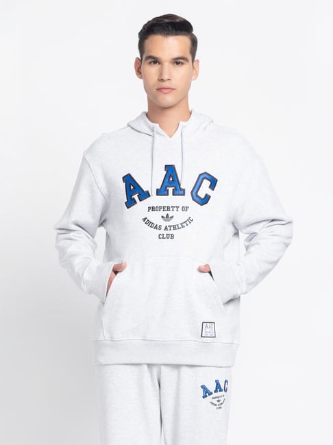 Adidas Originals White Regular Fit Printed Hooded Sweatshirt-picture-13