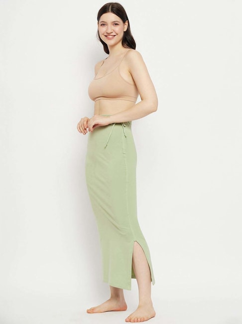 Buy Secrets By ZeroKaata Sage Green Plain Saree Shapewear for Women Online  @ Tata CLiQ
