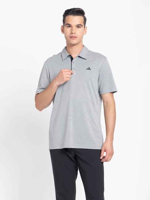 Adidas Melange Regular Fit Sports Polo-picture-34