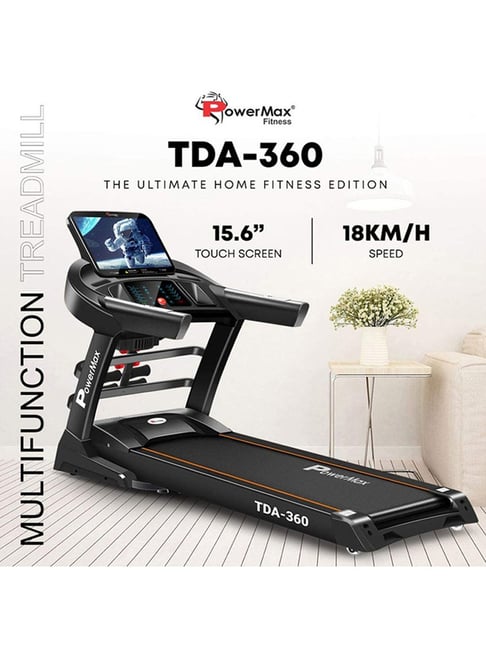 PowerMax Fitness TDA-360 Peak Treadmill (Black)