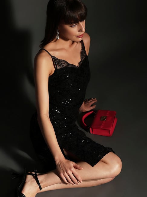 Buy Vero Moda Women's Polyester A-Line Midi Dress (286925701- Black_XS) at  Amazon.in