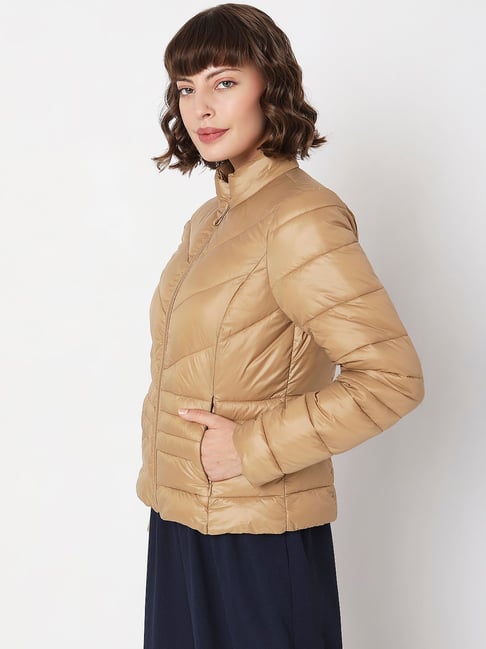 Skirt Vero Moda Puffer Jacket Vero Moda Light Brown Relaxed Fit