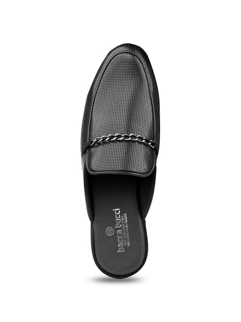 Bacca Bucci Men's MOROCCO Black Mule Shoes