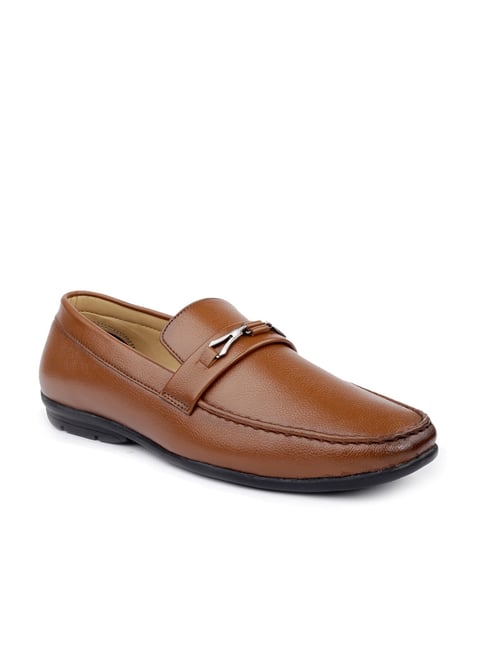 Buy Bacca Bucci Men's LUNA Tan Formal Loafers for Men at Best