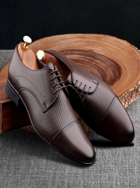 Bacca Bucci Men's HOMER Brown Derby Shoes-picture-37