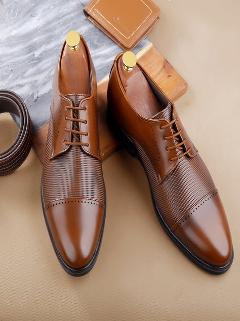 Bacca Bucci Men's WINDSOR Brown Derby Shoes-picture-38