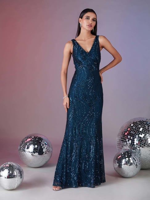 sachin and babi light blue dress Women Plus Cocktail Dresses | Fashion Women Plus Cocktail Dresses main image 1