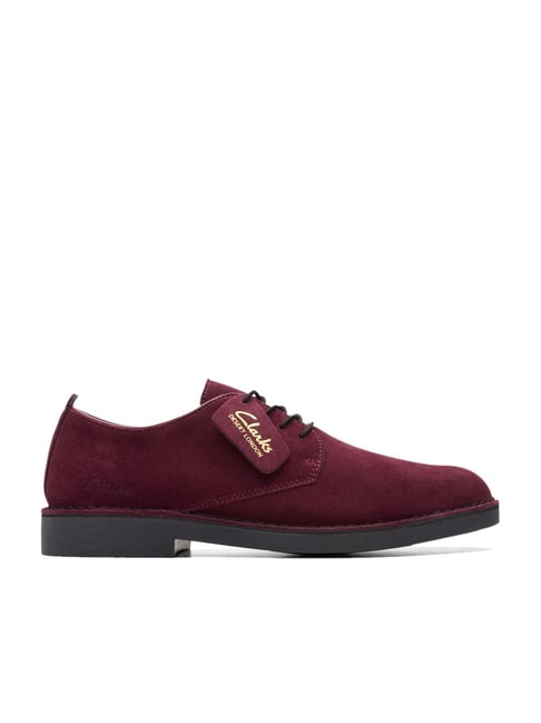 Clarks burgundy clearance