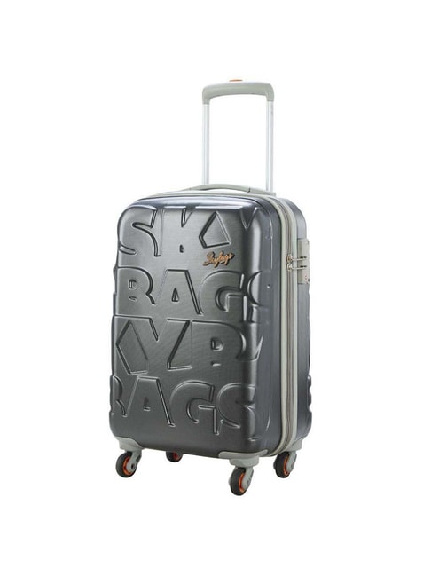 Plain Skybags Oscar Polycarbonate Metallic Graphite Travel Trolley Bag,  Size: 37 Cms X 22.8 Cms X 55.3 Cms