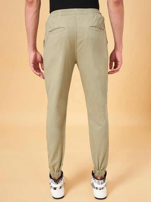 YU by Pantaloons Grey Cotton Regular Fit Joggers