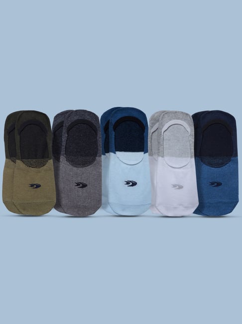Allen cooper Multicolor Mid Ankle Socks - Pack of 5