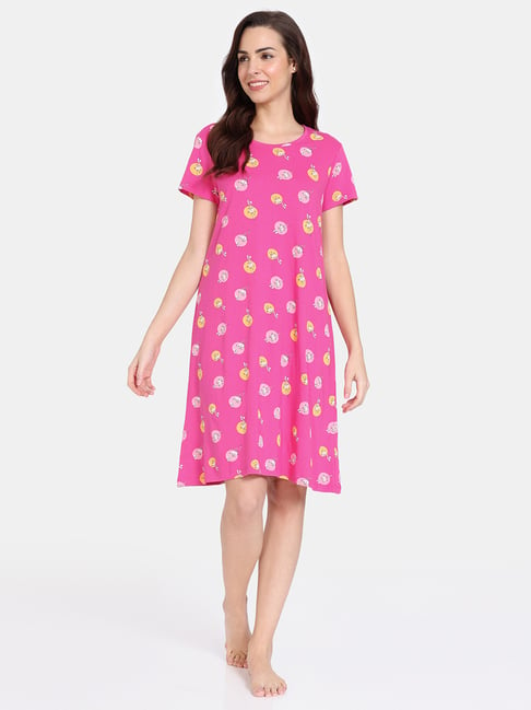 Buy Zivame Mini Me Knit Poly Mom-Kid Mid length Nightdress - Parachute  Purple at Rs.1045 online | Nightwear online