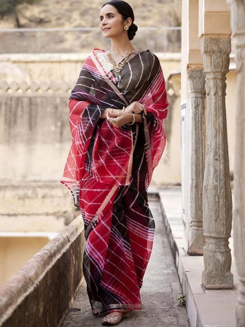 Pure chanderi leheriya saree – Akrithi