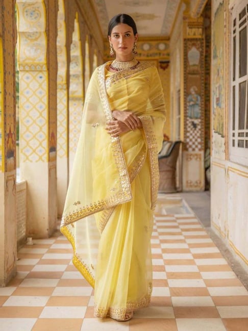 Buy Yellow Sarees At Lowest Prices Online In India